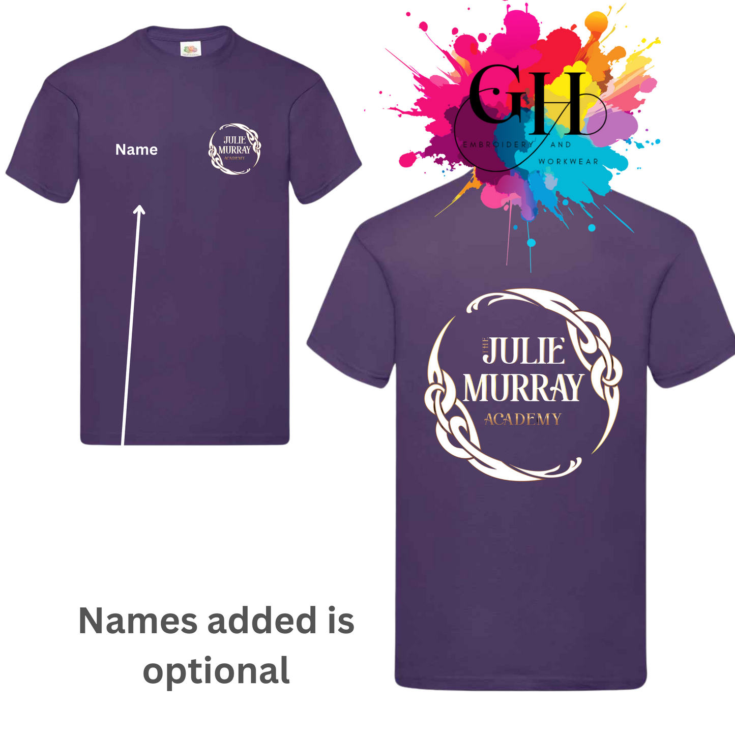 The Julie Murray Academy t shirt
