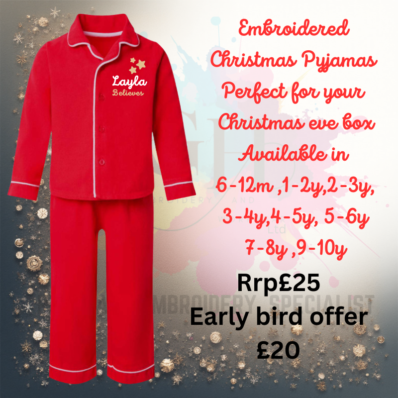 Personalised Christmas children Pyjamas (unisex)