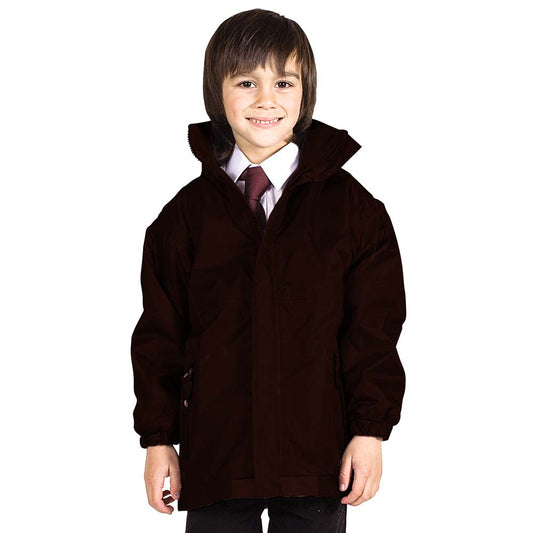St Michaels p.s Kids Premium Waterproof Reversible jacket with Hood & Fleece