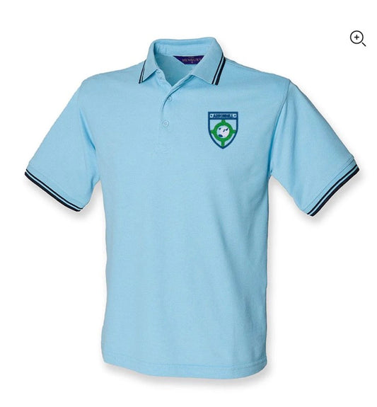Abronhill p.s polo sky with navy trim